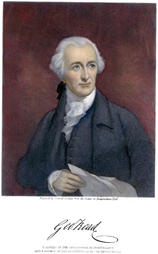 George Read (1733-1798) Namerican Avukat Ve Devrimci Lider Mezzotint, 19. Yüzyılın Sonlarında Samuel Sartain Tarafından Poster