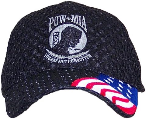Y & W POW/MİA Hava Mesh Ayarlanabilir Şapka ile Unutulmazsınız (Bir Boyut)