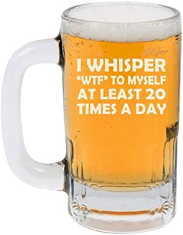 12oz Bira Bardağı Stein Bardağı Kendime Günde En Az 20 Kez Fısıldıyorum Komik