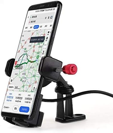 Cep telefonu standı 360 Derece Dönen Motosiklet Cep Telefonu Tutucu ile USB Şarj, 3.5-6.6 inç Telefonlar için Uygun