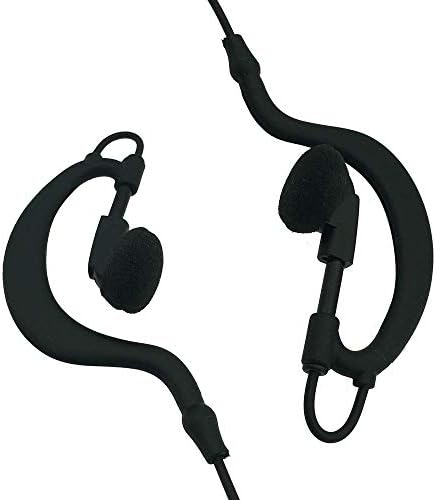 DONG Gelişmiş Polis G Şekli Kulak Askı Kulaklık PTT Mikrofon ile tek tel Kulaklık Kulaklık PTT Mic uyumlu Motorola 2 Yönlü Radyolar
