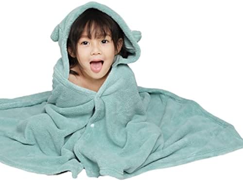 NA çocuk Bornoz Mercan Polar Kapüşonlu pelerin Ev Emici Bebek banyo havlusu Pelerin