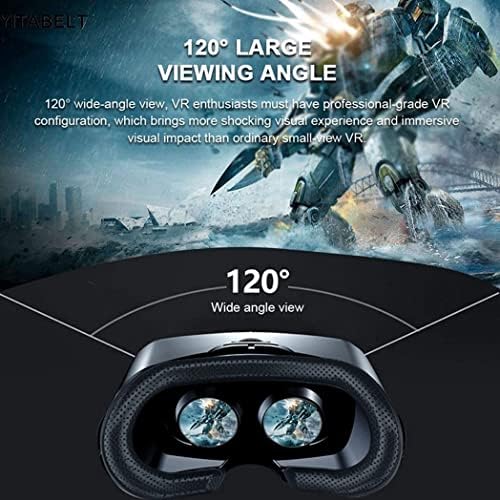 JYMYGS Sanal Gerçeklik Kulaklık VR Gözlük Gözlük Denetleyicisi ile VR Kulaklıklar için 3D Filmler Video Oyunları için iPhone