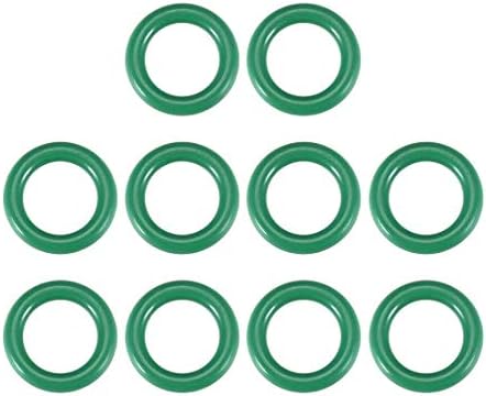 KFıdFran Flor Kauçuk O-Ringler, 9mm OD 5mm ID 2mm Genişlik FKM Araç Makineleri için Conta Contası Sıhhi Tesisat, Yeşil, 10'lu