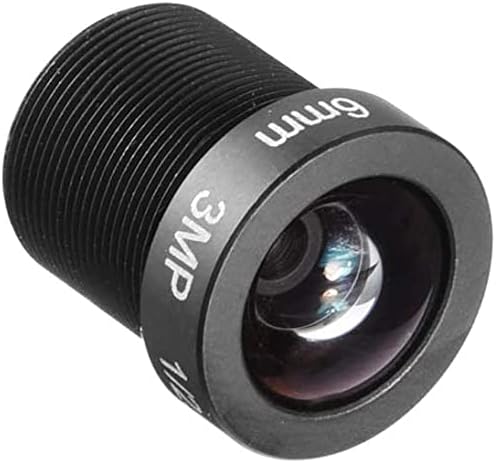 EuısdanAA 6mm 3MP F2.0 FPV güvenlik kamerası Lens Geniş Açı CCD Kamera için(Lente de cámara CCTV de 6mm 3MP F2. 0 FPV gran açısal