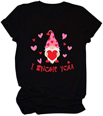Ben Gnome Size Tişörtleri Kadınlar için Grafik Tees Bluz Kısa Kollu sevgililer Giysileri Tops Tops