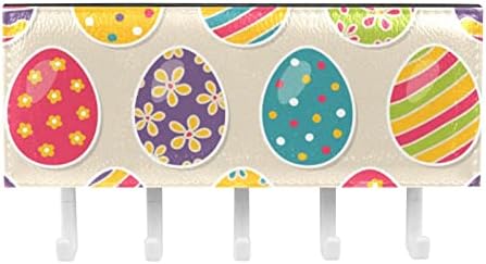 Mutlu Paskalya Yumurtaları Desen Anahtar ve Posta Tutucu Duvarlar için-Anahtar Askı ile Posta Organizatör ve 5 Kanca, yapışkan