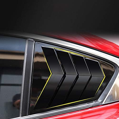 Autophoton Mazda 3 M3 Sedan 2019-2021 ıçin Parlak Siyah Arka Pencere Panjur Panjur Kapak Trim 2 adet Araba Aksesuarları