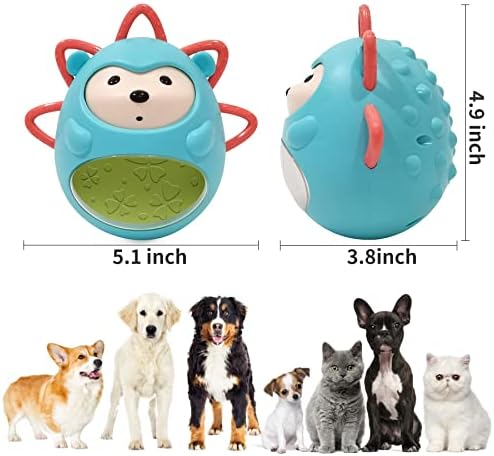 Kim Oyuncu Wibble Wobble Topu Köpekler için, Dokunulduğunda Tinkling, Kirpi Modelleme Dayanıklı Köpek Oyuncakları