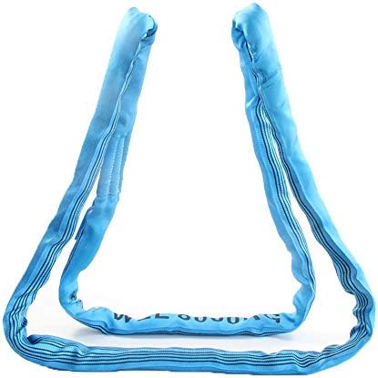 LİUMANG Donanım Kaldırma Kemeri Dayanıklı Mavi Sapanlar 1-10mtr Uzunlukları Listede WLL 8 Ton Çift Polyester Kapak Sonsuz Yuvarlak