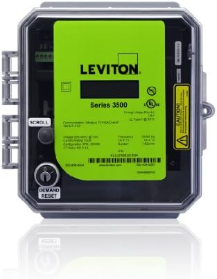 Leviton VerifEye Serisi 3500 Modbus TCP / BACnet IP Açık Metre Kiti ile 3 Katı Çekirdek CT, 400-Amp, 3OUMT-4SM