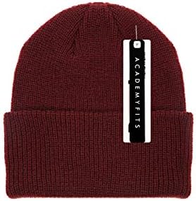AcademyFits Kalite Sıcak Örgü Kış Yumuşak Düz Renk Bere 9 Kelepçeli Ayarlanabilir Erkek Kadın Unisex Kış Şapka 6013 S