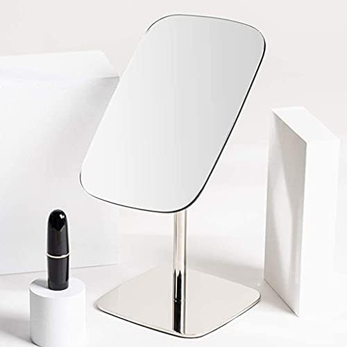 Wzqwzj Banyo Duvar Aynası Güzellik Aynası, Masaüstü Makyaj Aynası, Tuvalet Masası Makyaj Aynası, 180° Döner Büyüteçli Ayna, 29x14cm