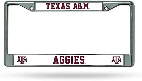 Rıco Industrıes NCAA Texas A & M Aggıes Standart Krom Plaka Çerçevesi, 6 x 12.25