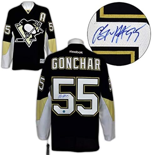 Sergei Gonchar Pittsburgh Penguins İmzalı Reebok Forması-İmzalı NHL Formaları