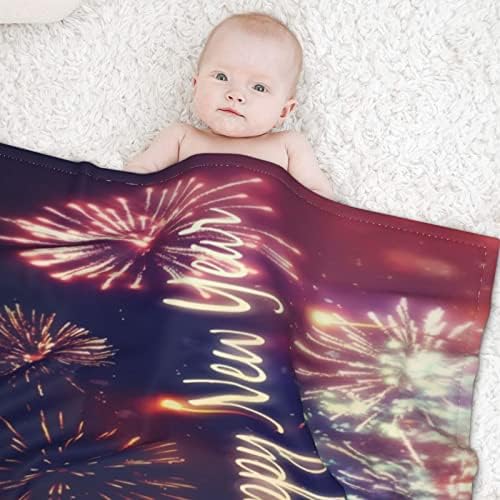 Xac Yeni Yılınız Kutlu Olsun Bebek Çift Battaniyesi Yumuşak Dokunuşun Tadını Çıkarmak için Yumuşak ve Nefes Alabilir
