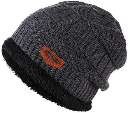 FİN86 Moda Polar Kontrast Renkler Örme Sıcak Kış Şapka için Kadın Erkek, erkek Kadın Şapka ve Kapaklar Örgü