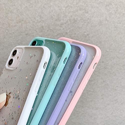 Ownest iPhone XR Kılıf ile Uyumlu,Temizle Sparkly Bling Yıldız Glitter Tasarım Kadın Kızlar için Yumuşak TPU Darbeye Anti-Scratch