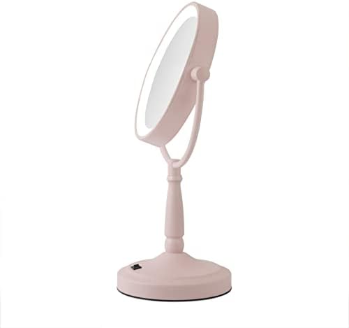 Zadro LED Halka Işıklı Çift Taraflı makyaj aynası, 10X / 1X Büyütülmüş Makyaj aynası, Akülü Güzellik Aynası (Allık)