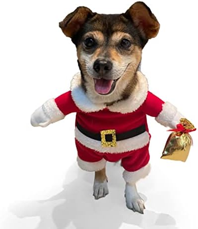 OESSUF Pet Noel Kostüm Kedi Köpek Suit Ayakta Noel Baba Komik Pet Suit Parti Elbise up Noel Cadılar Bayramı