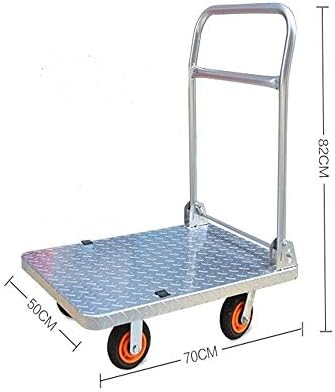 MTYLX El Çekme Ağır Arabası, Çelik Dolly İtme Arabası Hareketli Platform El Kamyonu Kolay Saklama için Katlanabilir ve 1500Lb
