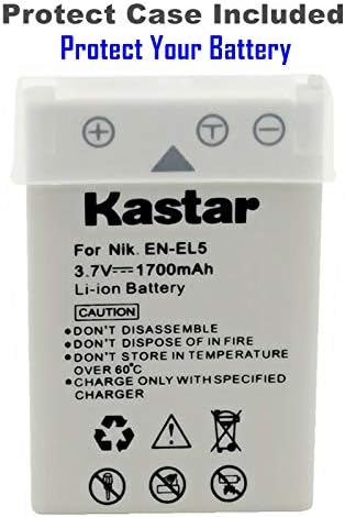 Kastar 2-Pack Pil Değiştirme için Nikon EN-EL5 Pil, MH-61 Şarj, Nikon Coolpix P500, Coolpix P510, Coolpix P520, Coolpix P530,