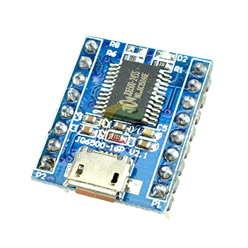 JQ6500 Ses Modülü Ses Kartı mikro USB DIP16 TTL UART Değiştirme 1 Çift 5 Kanallı MP3 Modülü Ses Standardı 3.2-5V 20mA