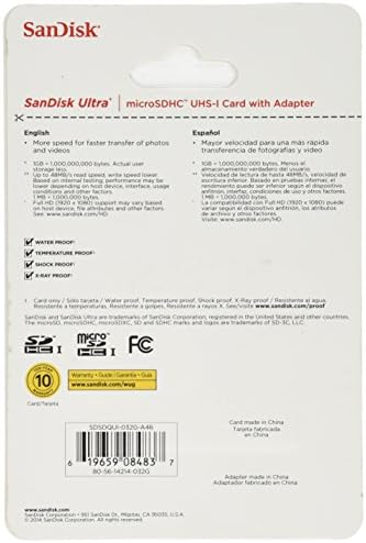 Sandisk HERO3 Mikro SD Hafıza Kartı 32 GB