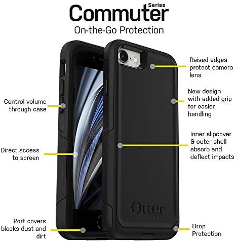 iPhone SE için OTTERBOX BANLİYÖ SERİSİ Kılıf (2. nesil-2020) - SİYAH