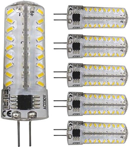 JCKing (paketi 5 4 W G4 LED lamba 72 SMD 3014 LEDs (AC 110 V-130 V) Sıcak beyaz (2300-3000 K) 330 LM halojen ampul değiştirme