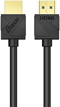 DTECH 5ft 4 K HDMI Kablosu Erkek Yüksek Hızlı Kordon 4 k 60Hz UHD Video bilgisayar monitörü Projektör için (5 Ayaklar, Siyah)