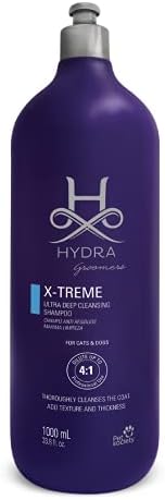 Hydra Professional X-Treme Berraklaştırıcı Şampuan, Köpekler ve Kediler için Evcil Hayvan Şampuanı, Tüm Irklar ve Kat Tipleri