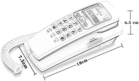 Sabit Telefon Ev Ofis Duvara Monte Otel Duvara Monte Mini Kanca 18075mm (Renk: Beyaz)