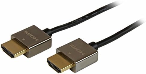StarTech.com 1 m İnce HDMI Kablosu w/ Düşük Profil Metal Konnektörler -4 K Yüksek Hızlı HDMI Kablosu w/ Ethernet -4 K 30Hz UHD