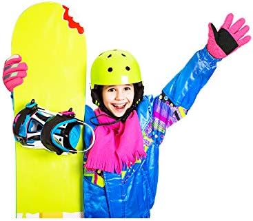 Çocuklar kış kar kayak eldiven su geçirmez Snowboard eldiven erkek kız sıcak kar eldivenler