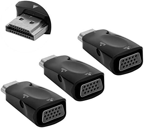 HDMI Erkek VGA Dişi Dönüştürücü, Masaüstü, Dizüstü Bilgisayar, Monitör, Projektör, DVD, TV Çubuğu ve Daha Fazlası için Ses Çıkış