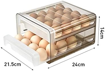 PDGJG Ev Buzdolabı Yumurta saklama kutusu, Çekmece Tipi Taze Gıda Anti-sonbahar Dikey Yumurta Izgara Ev Raf Depolama