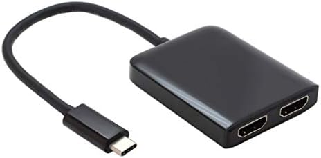 Cablecc USB-C USB 3.1 tip C çift HDMI 4K 30HZ adaptör dizüstü bilgisayar monitörü HDTV için