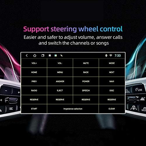 Araba Stereo Radyo Android 9.1 Sekiz Çekirdekli 9 İnç Sat Nav ile Peugeot 207 için GPS Navigasyon Bluetooth Dokunmatik Ekran