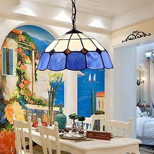 Tiffany Tarzı kolye tavan ışık gölge mutfak Yaratıcı avize asılı Lamba Akdeniz Aydınlatma armatürü Art Deco Sundurma Loft E27