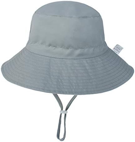 Bebek güneş şapkası Toddler Yaz UPF 50 + Güneş Koruma erkek bebek şapkaları plaj şapkaları Geniş Ağız Kova Bebek Kız için Ayarlanabilir