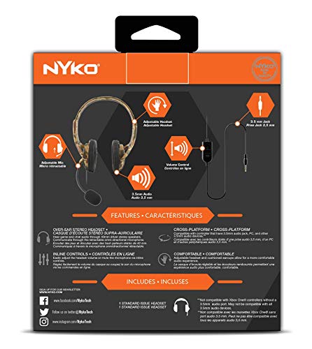Nyko Standart Sürüm Kulaklık - Evrensel Çöl Kamuflajı Kulaklık-Evrensel - Xb1, Xbsx, PS4, PS5, Switch ve PC ile çalışır-Makineye