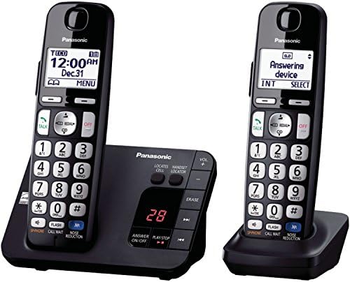 Panasonic KX-TGE232B Telsiz Telefon, 2 Telefon