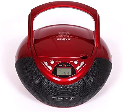 LMGKS Taşınabilir CD Çalar Boombox, AM/FM Radyo, 3,5 mm AUX Girişi, Kulaklık Girişi, LCD Ekran, Uzaktan Kumanda, USB MP3 Çalma,