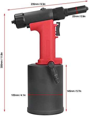 Hava Perçinleyicisi, Pnömatik Perçinleme Aleti Gaz Kaynağı Anahtarı İmalat için 4.8-6.4 mm 26mm Strok