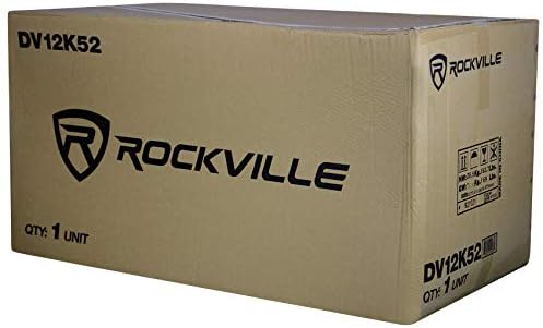 Rockville DV12K52 Çift 12 K5 2800 w Araba Subwoofer + Bacalı Alt Muhafaza Kutusu / 2Ohm