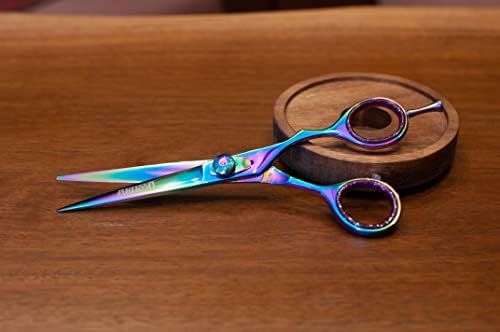 Saç Kesme Makas Makaslar 6.25 Kuaförlük Düzenli Makas Japon Çelik Ayrılabilir Parmak Uçları ile