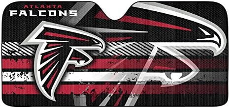 FANMATS NFL Atlanta Falcons Evrensel Otomatik Gölge, Siyah, 27,5 x 58