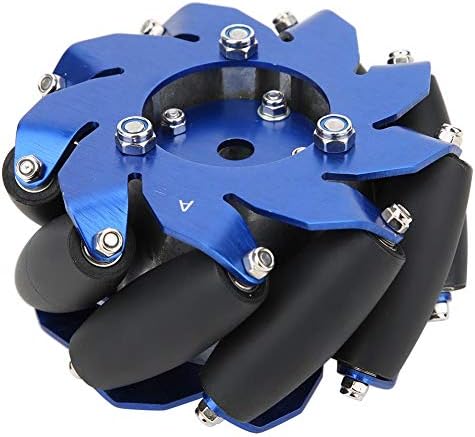 4in Mecanum Tekerlek Alüminyum Sağ Tekerlek, 45 Derece Çok Yönlü Tekerlek Robot Sürücü Tekerlek Endüstriyel Robot Parçaları,