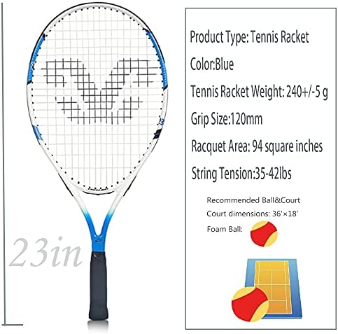 Çocuklar Tenis Raketleri Başlayanlar Eğlence Tenis Raketi Şok Geçirmez ve Atmak Geçirmez Karbon Fiber tenis raketi ile Kapak